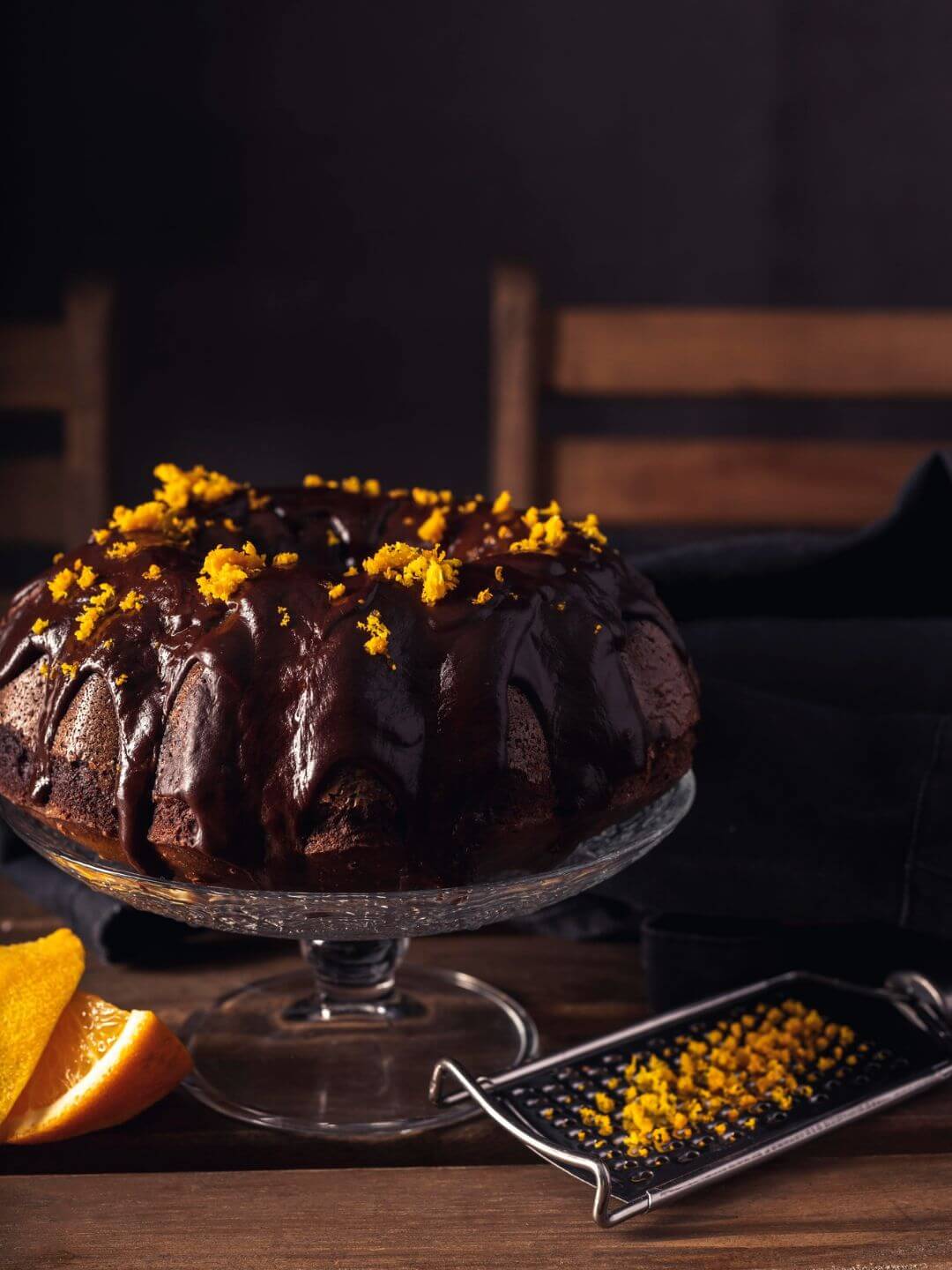bolo de chocolate na bandeija 1
