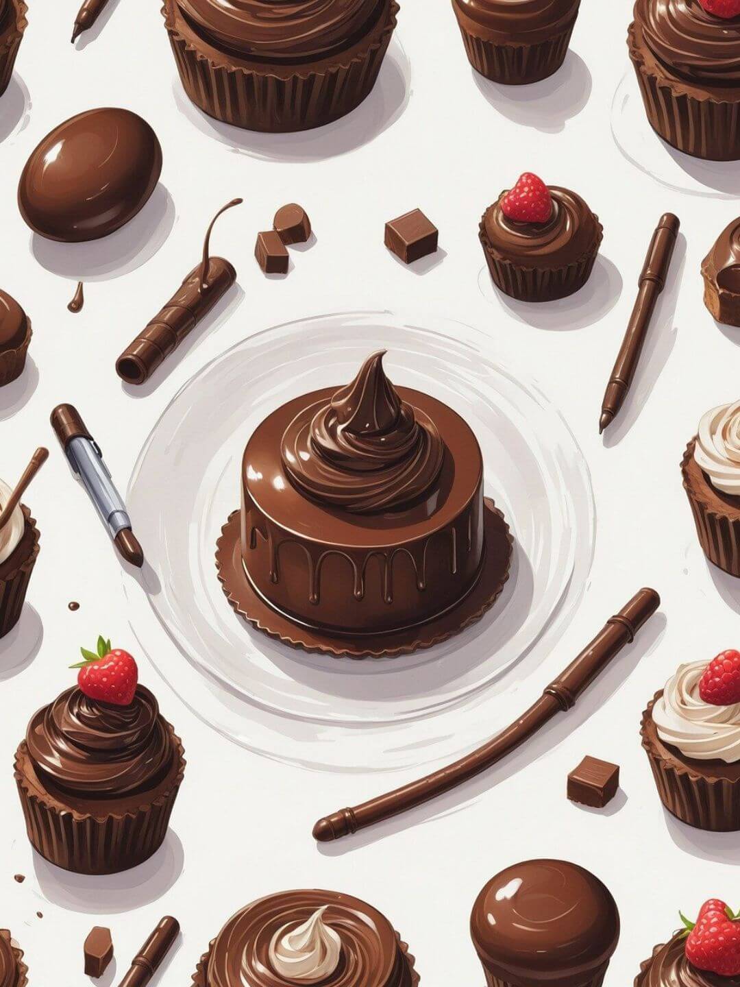 bolos gososos de chocolates
