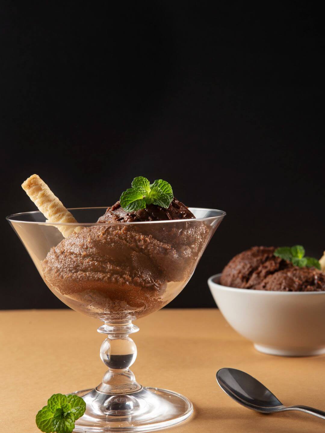 sorvete de chocolate